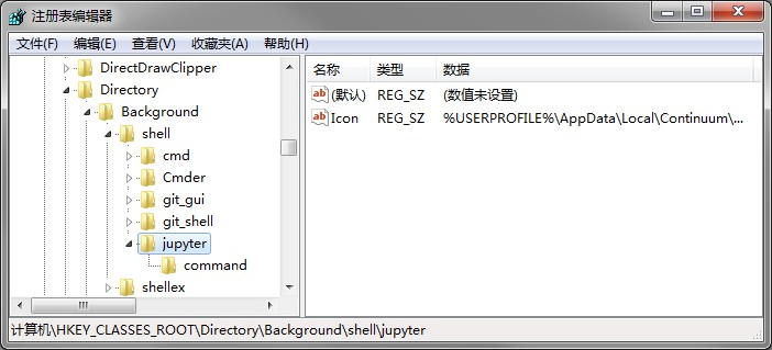 jupyter注册表1